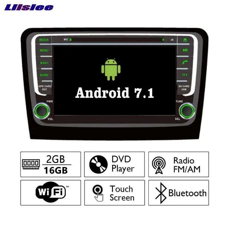 Liislee Android 7 1 2G RAM для Skoda Rapid 2013 автомобильный Радио Аудио Видео Мультимедиа DVD плеер