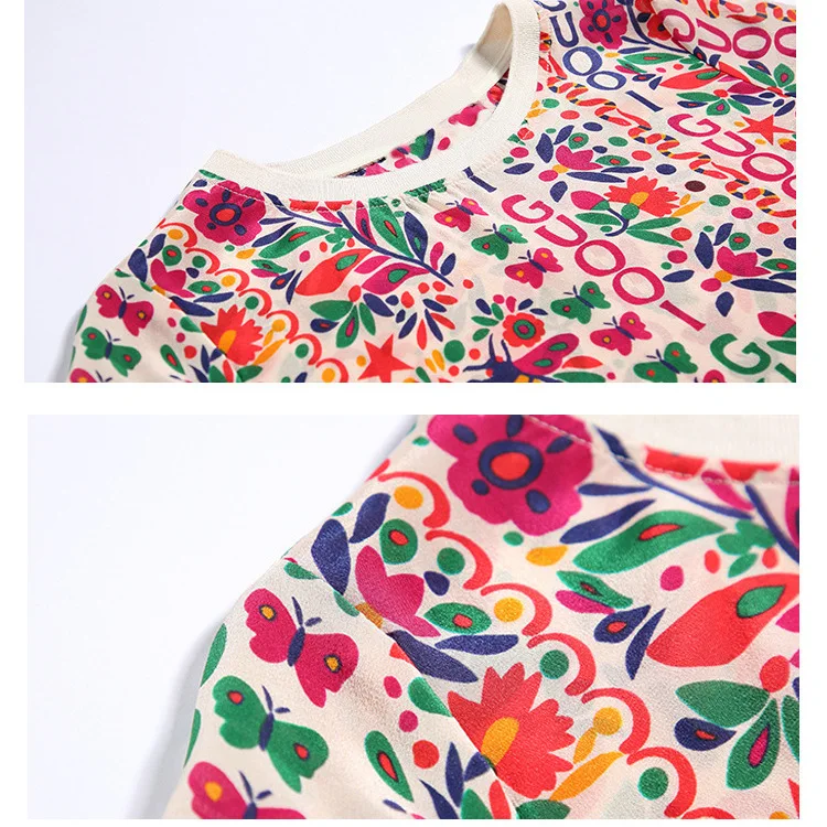 

2021 spring and summer new print casual Street short sleeve round neck ice silk versatile temperament T-shirt