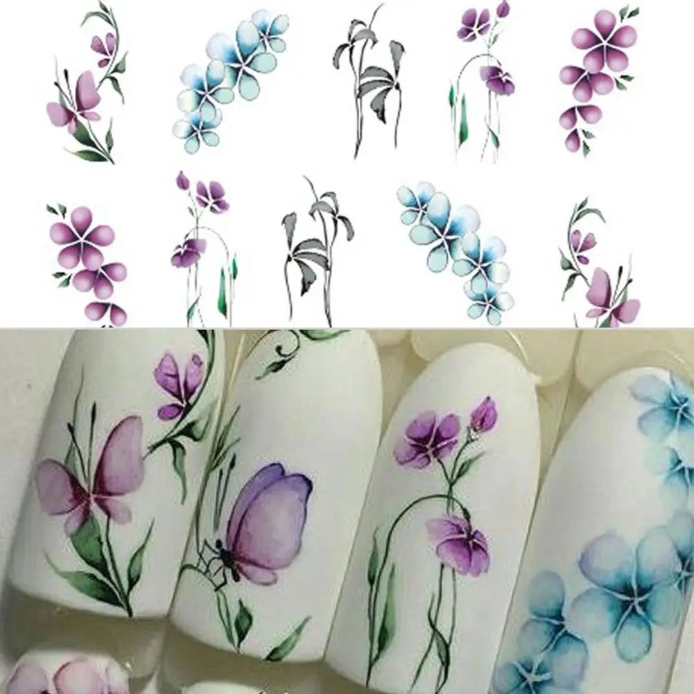 Винтажные Цветы бабочки Переводные картинки искусство наклейки и DIY | Красота