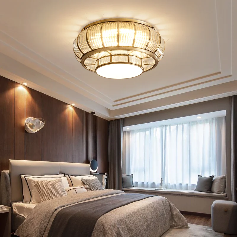 Современная хрустальная круглая Золотая люстра FKL светодиодный светильник для