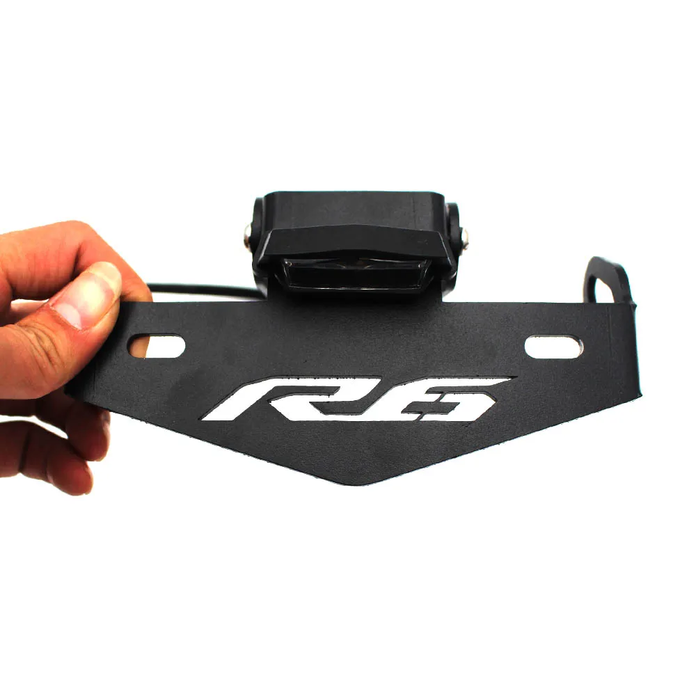 Держатель номерного знака светодиодный светильник для Yamaha R6 2006-2016 YZF-R6 2017 2018 2019