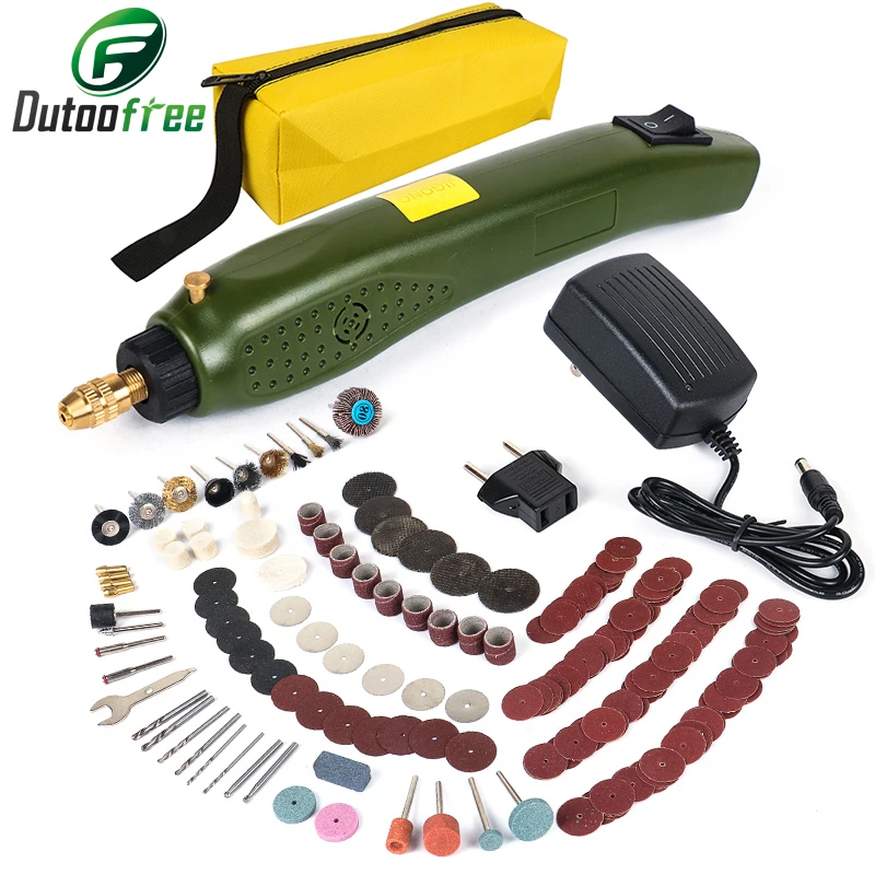 Ручная мини дрель электрическая с 275 шт. набор инструментов для