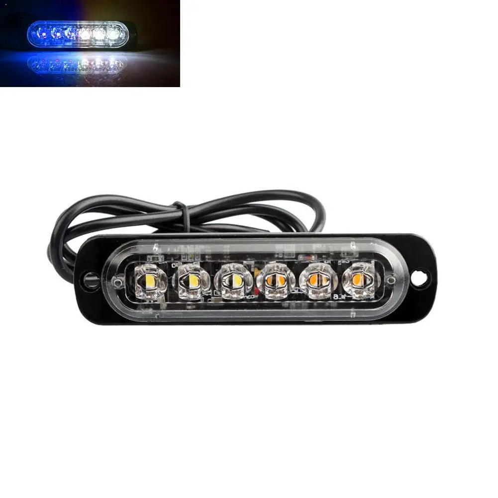 6 светодиодный ных автомобильных грузовиков стробоскосветильник ней аварийная