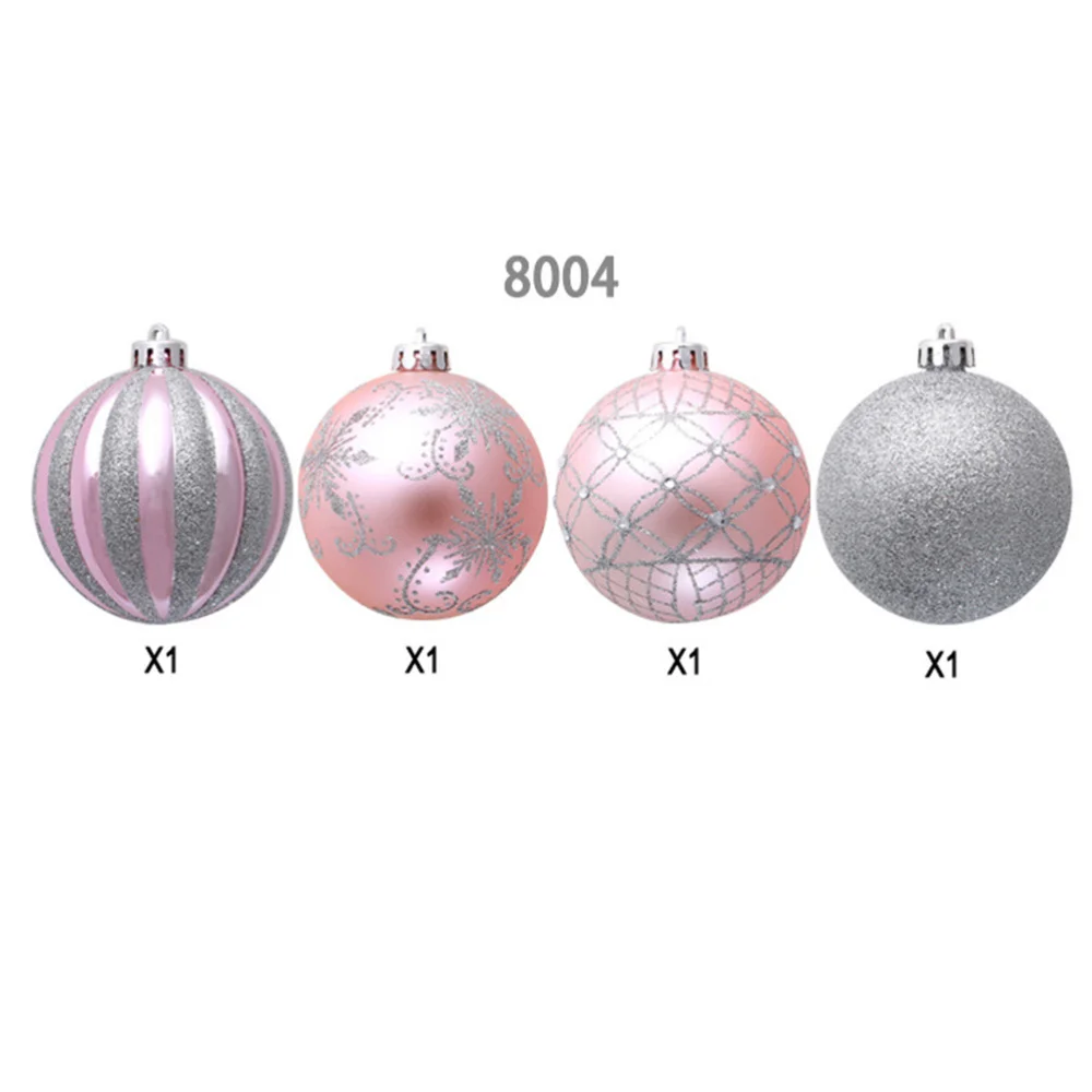 

4pcs 8cm Christmas Tree Ornament Hanging Christmas Decoration for Home Office