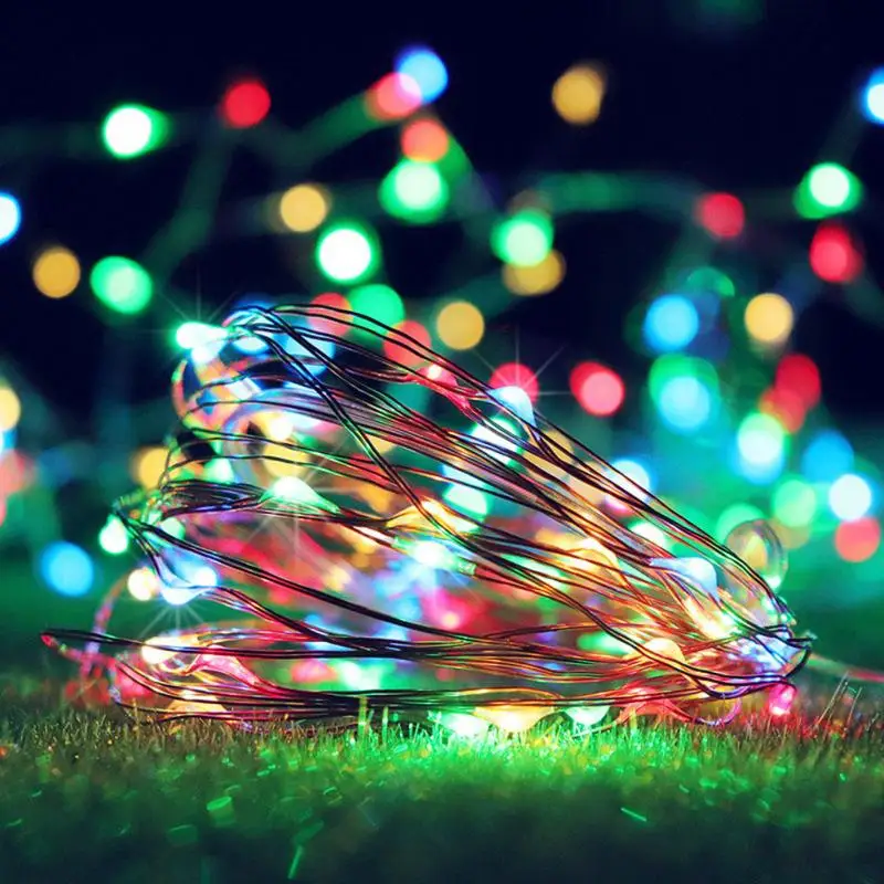 10 метров 100 Led USB медный провод Фея строковый свет rgb с пультом дистанционного