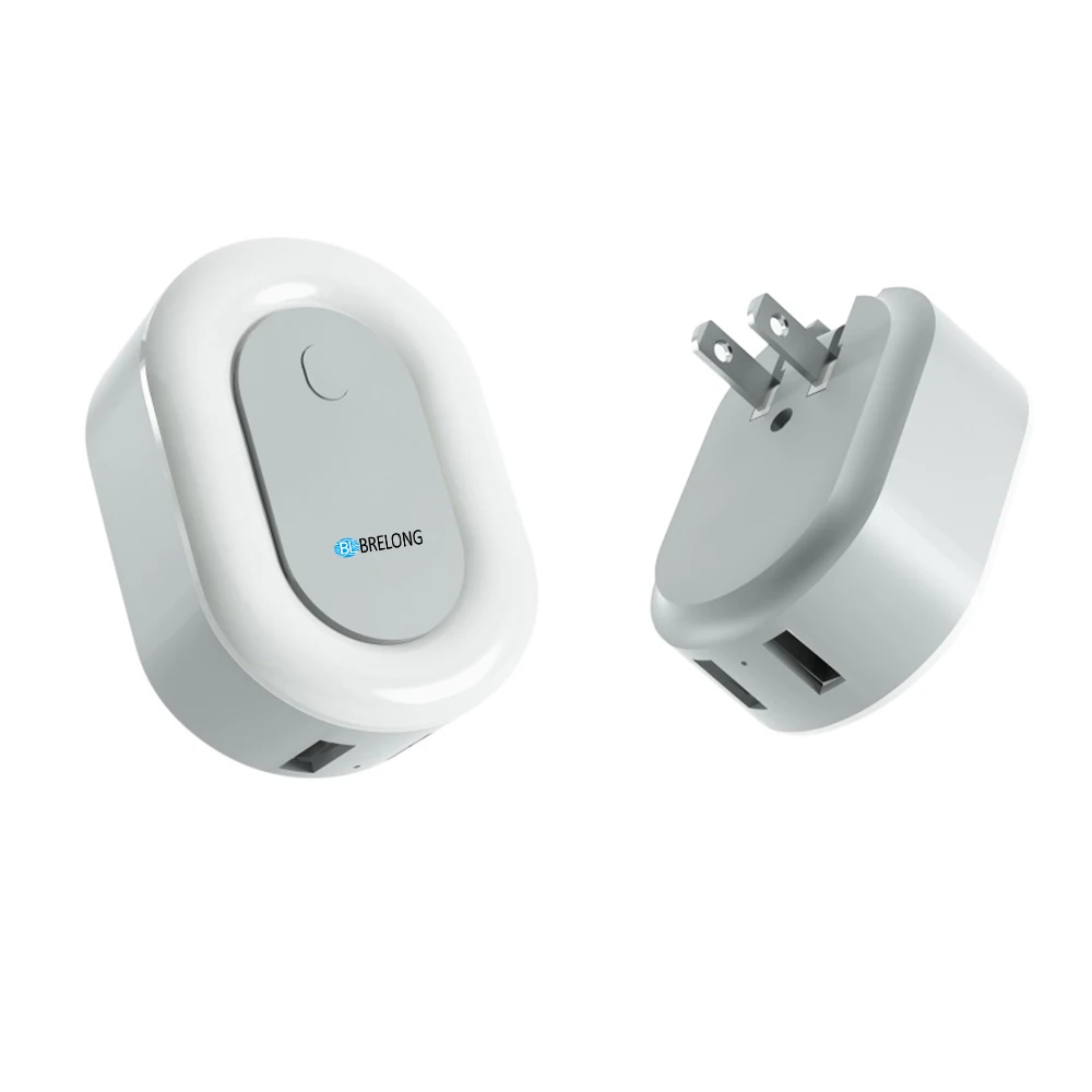 BRELONG Dual Зарядка через USB штекер Ночной светильник на европейскую розетку Офис
