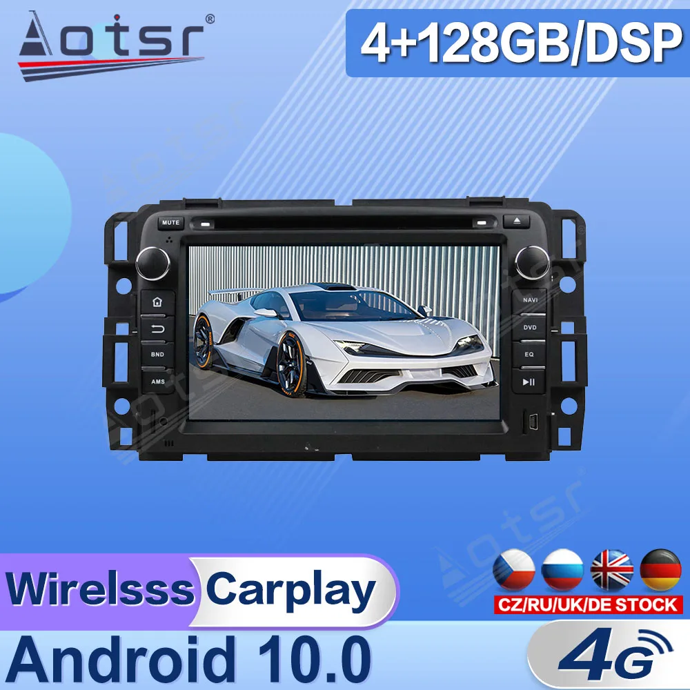 

Android 2 Din Android Car Radio Player For GMC Yukon Tahoe 2007 - 2012 Car Multimedia Stereo Player GPS Navigation Unit Carplay