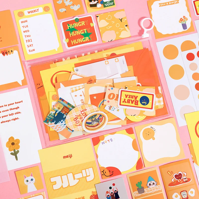 Mohamm 62 шт. прекрасная коллекция Серия Материал Упаковка наклейки для заметок