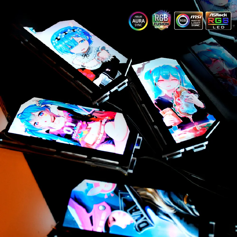 Адаптируемые под требования заказчика GPU кронштейн Вертикальная 12V/5V ореолом