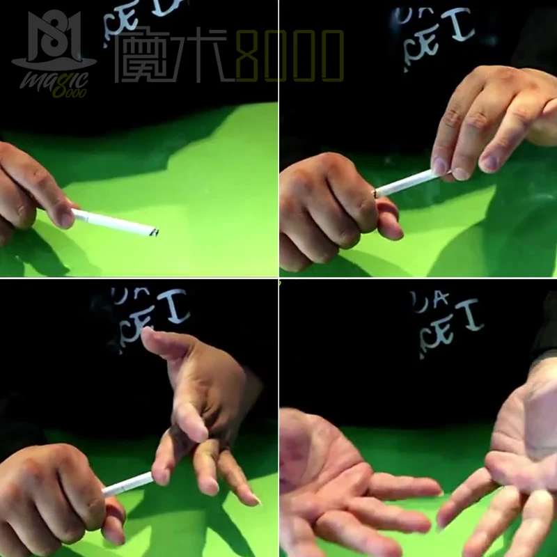 Волшебные трюки сигареты исчезают невероятные крупным планом волшебный трюк