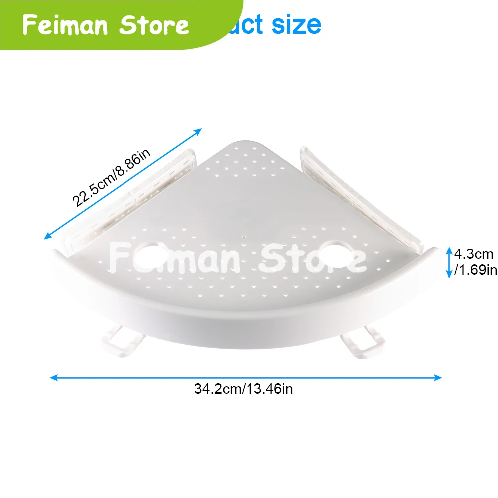 2019 полка для ванной комнаты Qrganizer защелкивающаяся угловая Caddy пластиковая