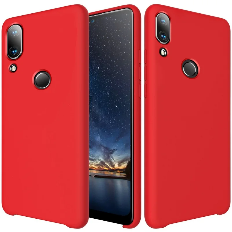 Жидкий силиконовый чехол GKK для huawei P Smart Z чехол из мягкой шелковистой кожи для huawei Honor 9 10 Lite чехол