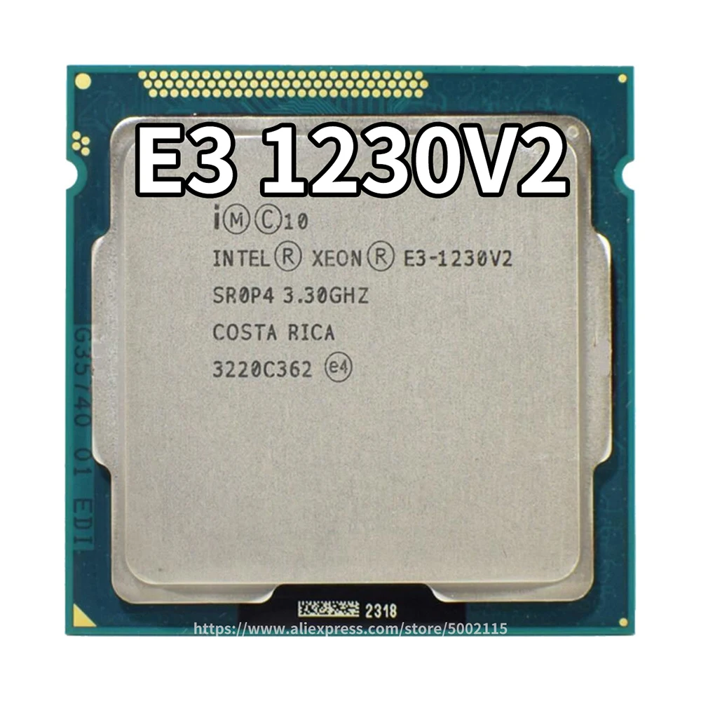 Процессор Intel Xeon E3-1230 v2 8 Мб кэш-памяти, 3,30 ГГц четырехъядерный процессор LGA1155 настольный процессор E3-1230 V2