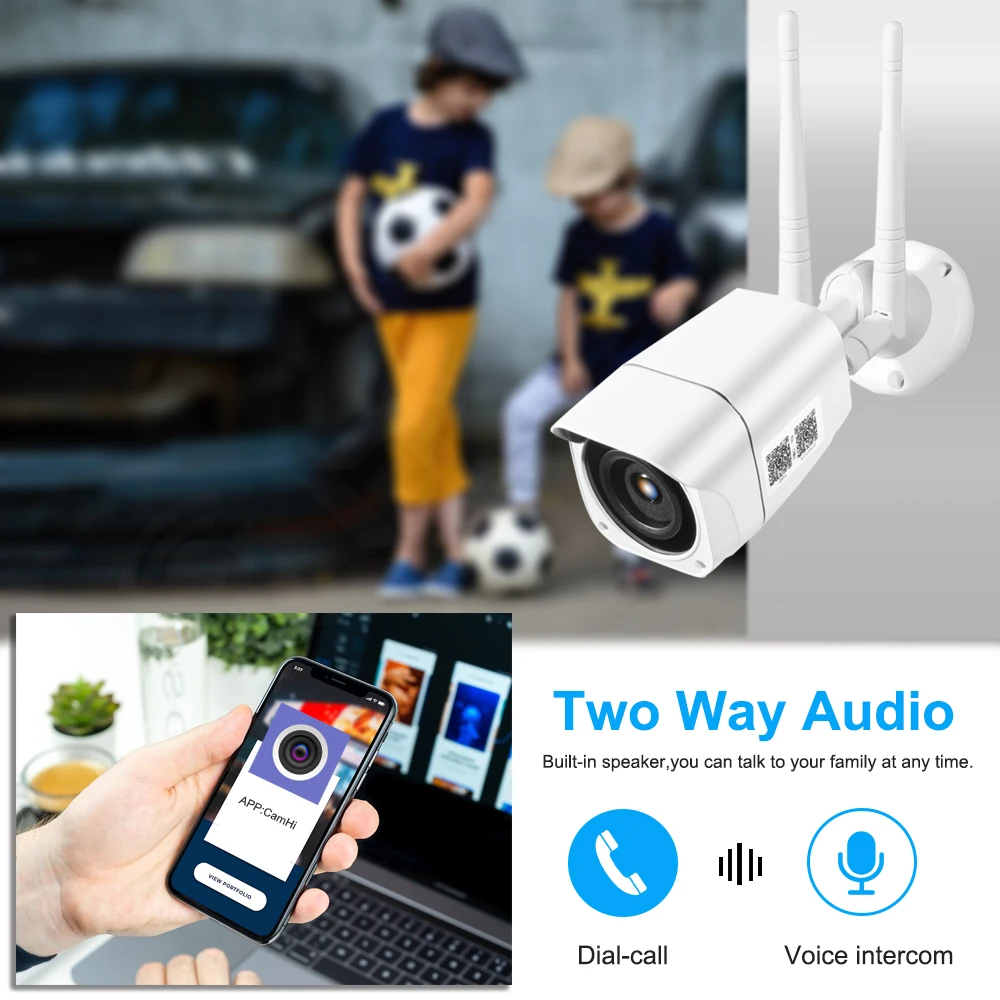 Цилиндрическая IP камера цилиндрической безопасности 1080P 960P Wi Fi|Камеры