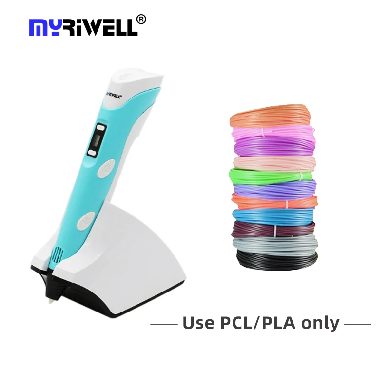 

Myriwell wireless charging 3d pen high end RP-200B PLA/PCL filament diy 3d printing pen cordless speed adjust
