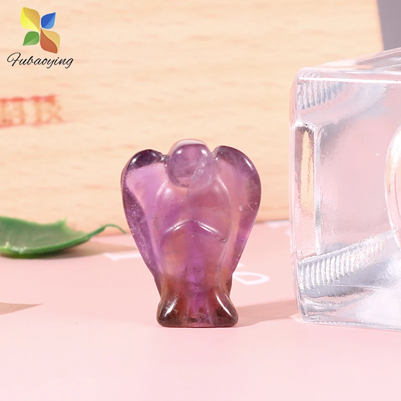 2021 модный натуральный кварцевый камень ангел домашний декор 15 шт. 20 мм