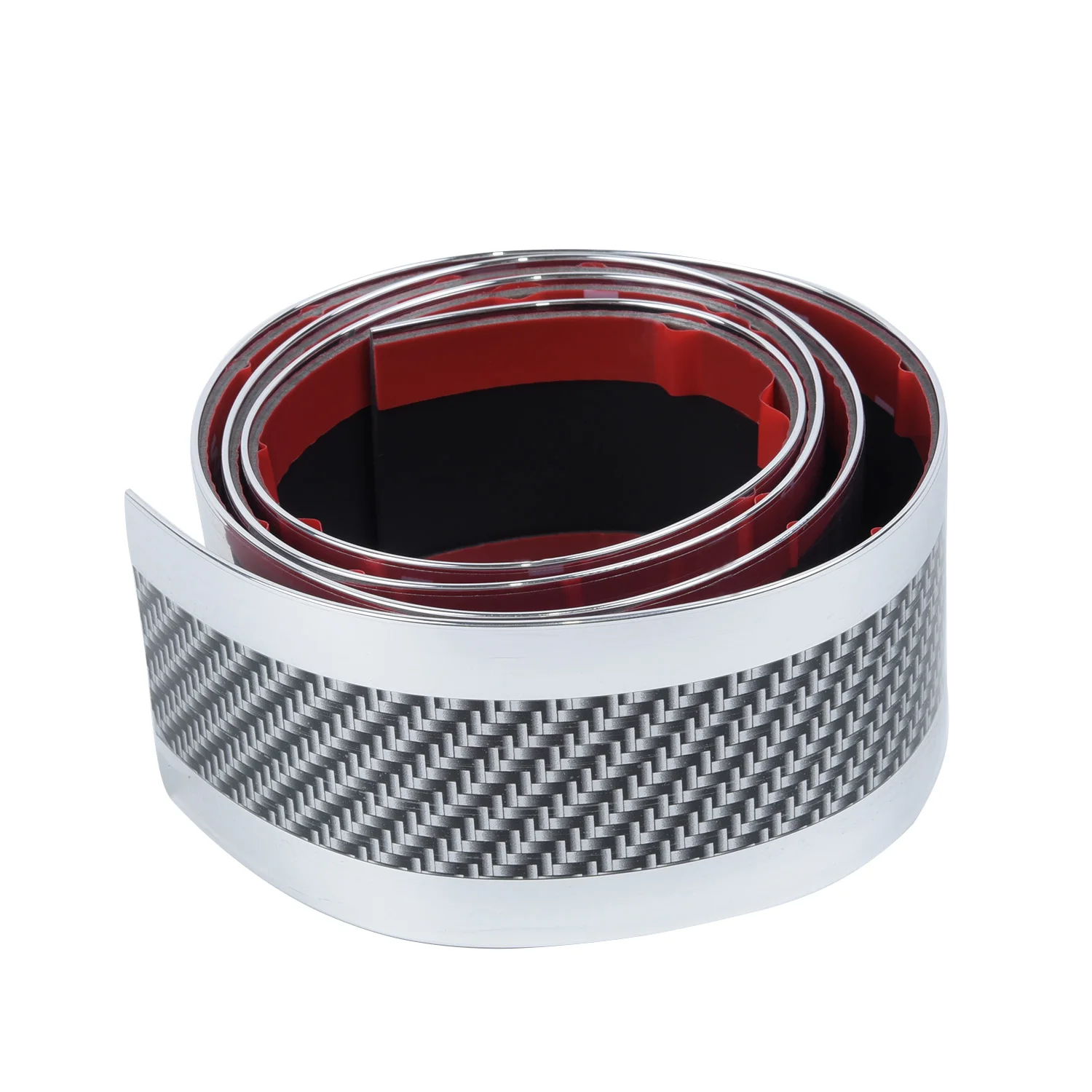 Рулон 5 см * 1 м части углеродного волокна шаблон автомобиля сторона юбка дверь