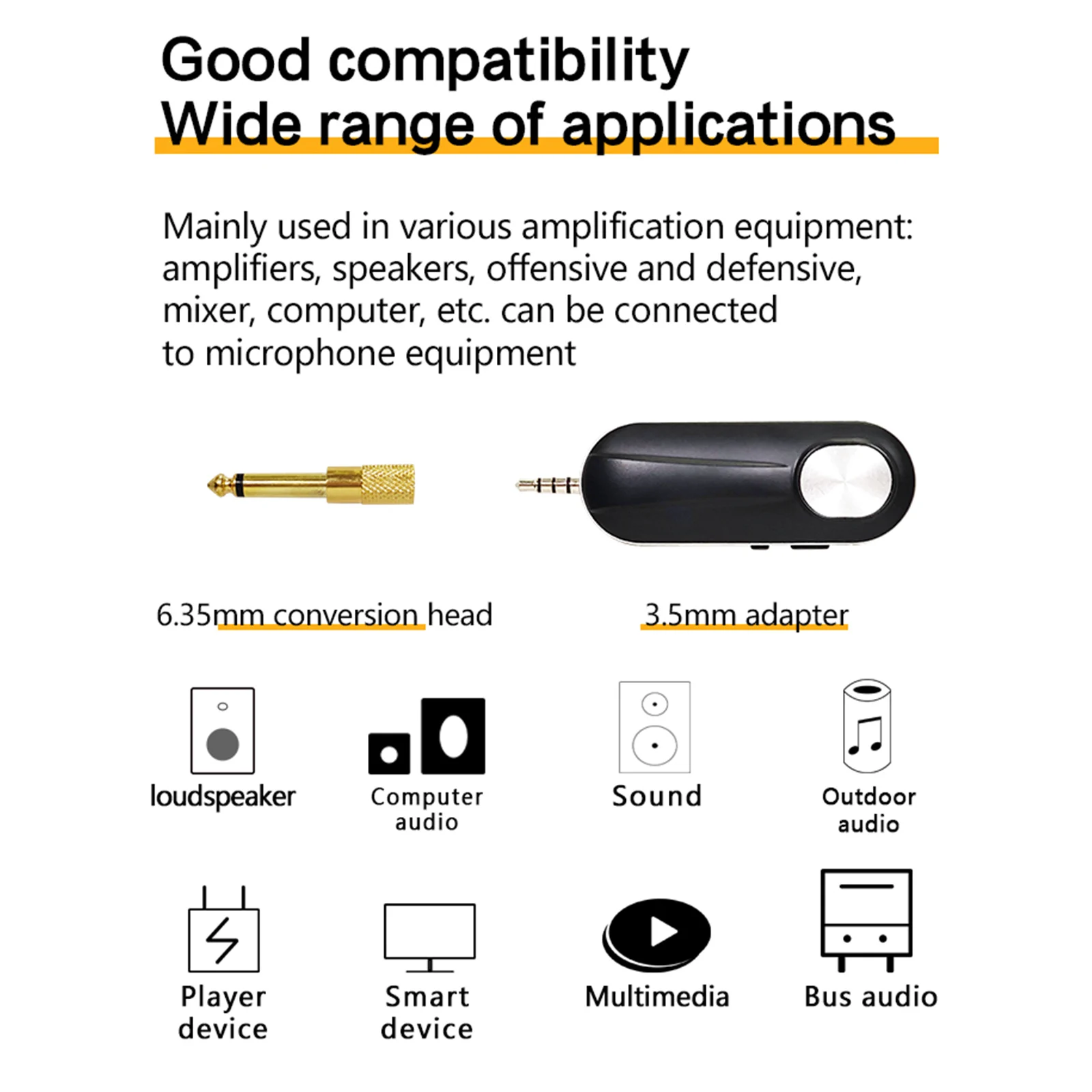 Высокочувствительный УВЧ беспроводной микрофон наружный с креплением на голову