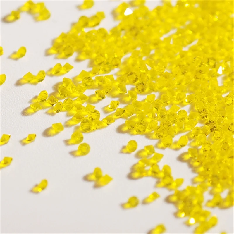 Yellow 1440 шт./пакет мульти-Размеры Стекло ногтей Стразы для украшения для ногтей Кристаллы перегородка смешанные Размеры стразы комплект - Цвет: Yellow