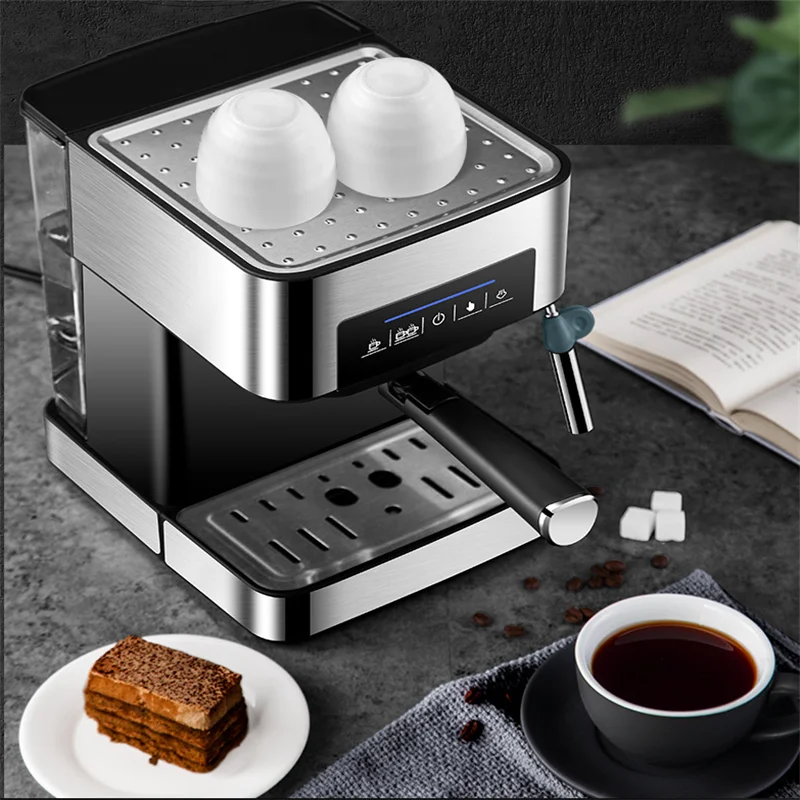 

20 Bar Pump Pressure Espresso Coffee Maker Stainless Steel Semi Automatic Household Coffee Making Machine