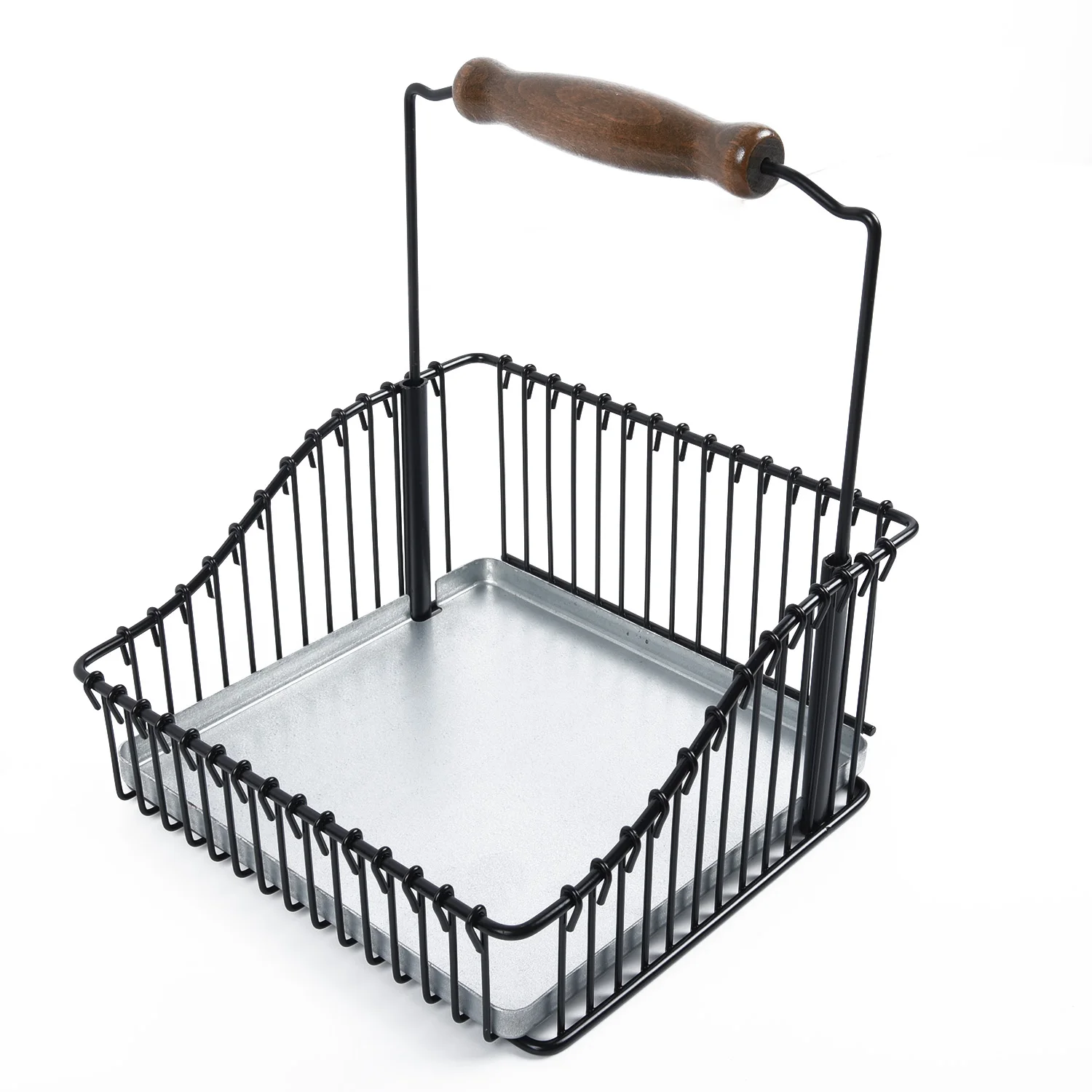 Железный ящик для хранения под полкой Проволочная полка корзина шкафа