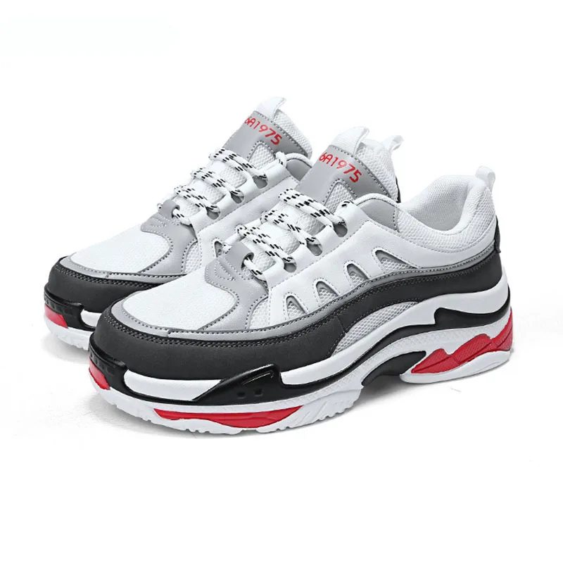 Мужская обувь очень большого размера повседневная дышащая Спортивная на толстой