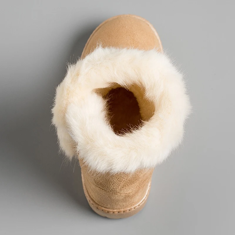 

Winter Children Boots Thick Warm Shoes Cotton-Padded Suede Buckle Girls Boots Boys Snow Boots Kids Shoes 6 Colors (size 21-35)
