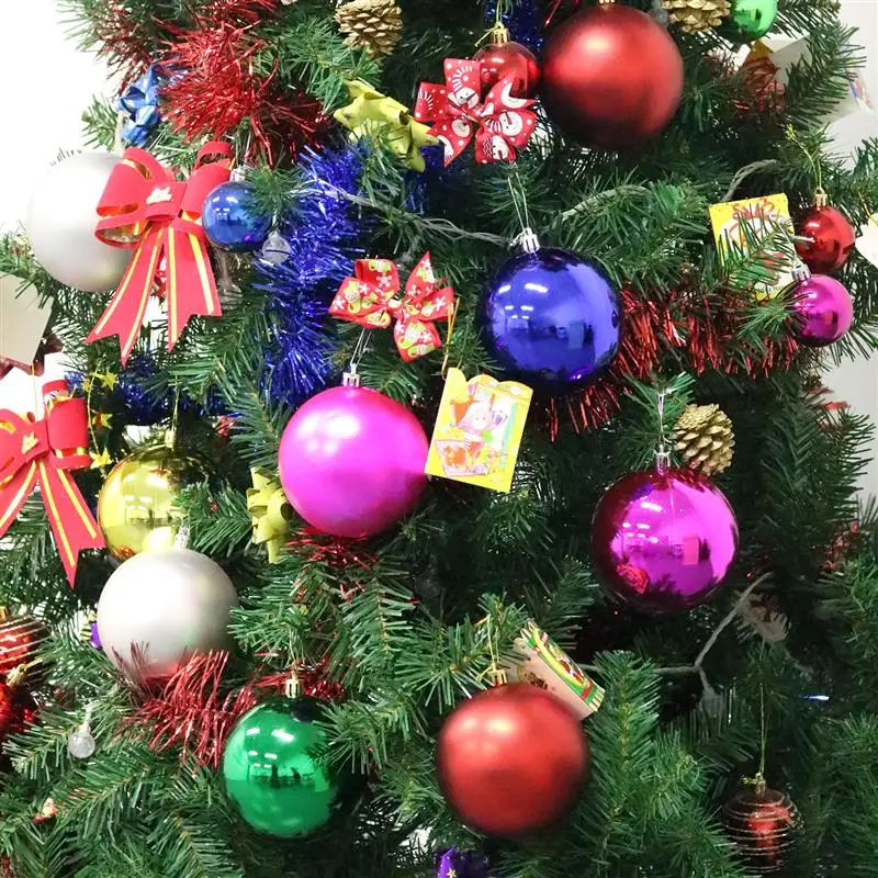 6 шт. Новый Рождественский шар однотонный декоративный Блестящий фотошар 10 см для