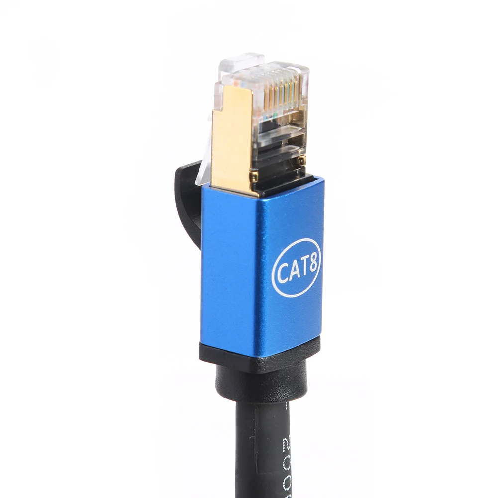 RJ45 Cat8 Ethenet кабель 26AWG Категория 8 сетевой патч корд синий бытовой компьютер