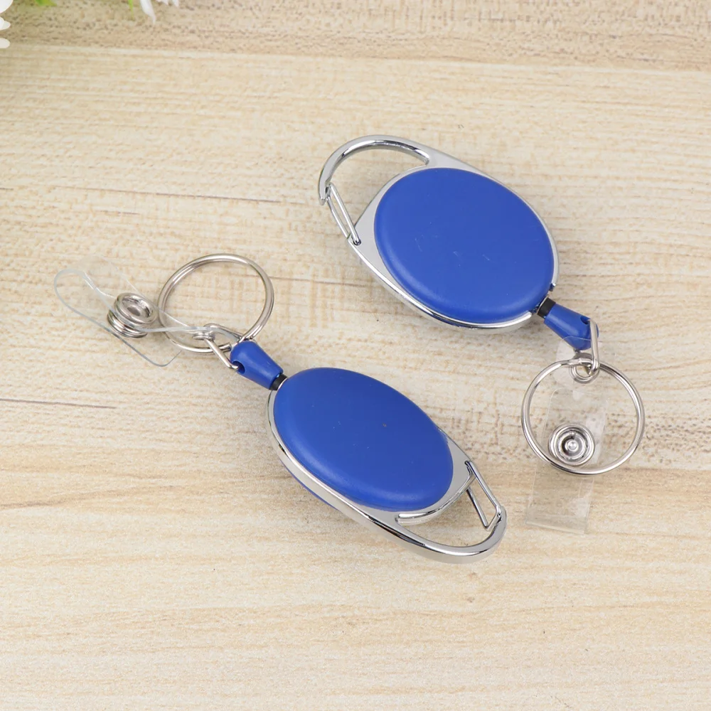 

10Pcs Creative Egg Shape Easy Clip ID Holder Reel Clip for Men