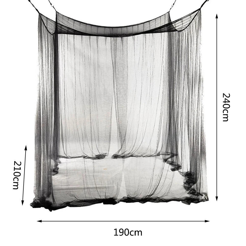

European Style 4 Corner Post Romantic Princess Lace Canopy Mosquito Net No Frame for Twin Full Queen King Bed Netting Bedding