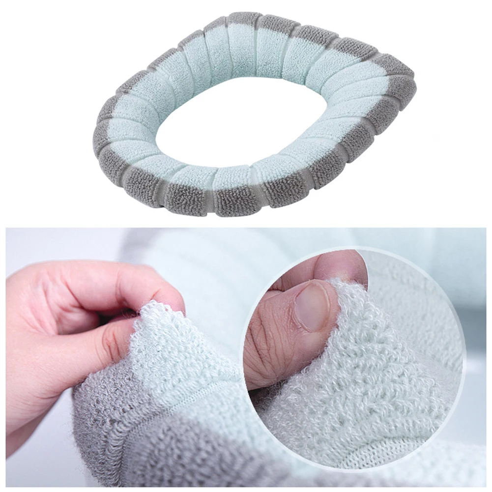 Universal Soft Heated Washable Toilet Seat Mat Home Decor Closestool Mat Pad Seat Case Warmer Toilet Lid Cover Accessories