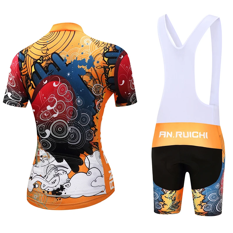 Женские короткие велосипедные комплекты спортивные футболки с защитой от пота и