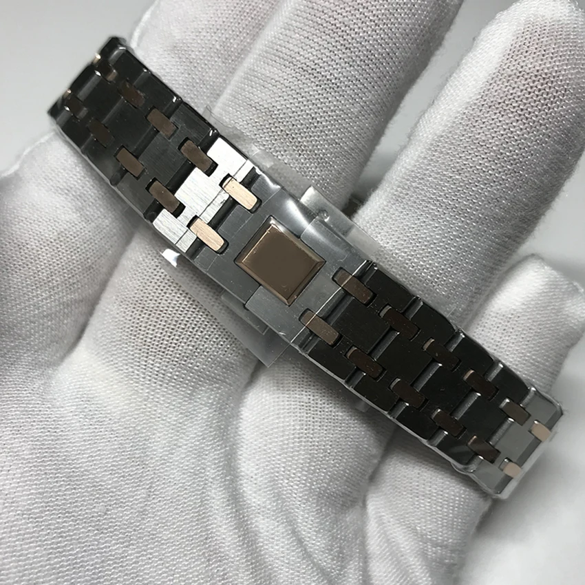 top QUARTZ watch sapphire glass AAA 33mm women size silver case brown blueRoyal ladies Watches A-p style | Наручные часы