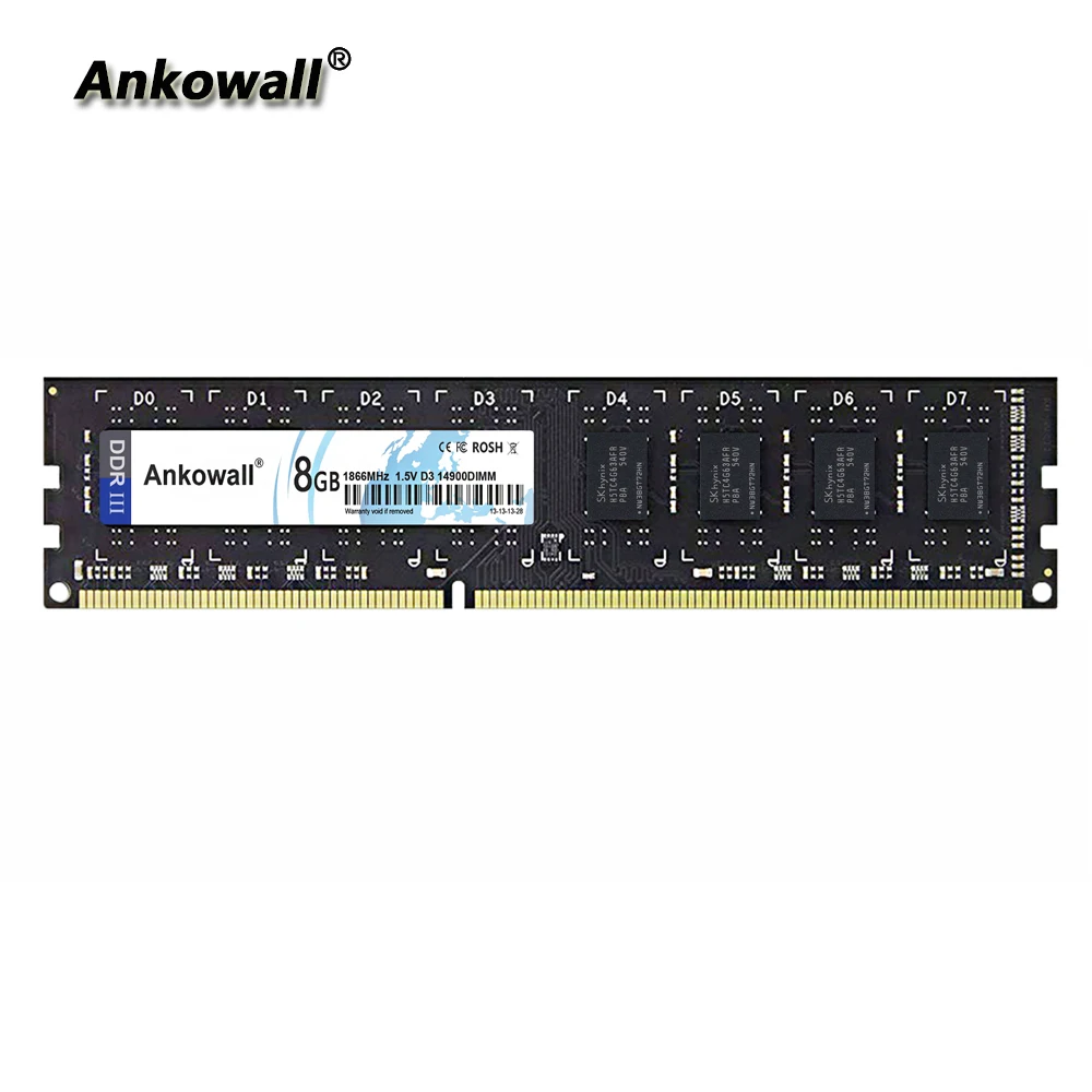 Ankowall ram DDR3 8GB 1866MHz настольная память 240pin 1,5 V 8GB DIMM