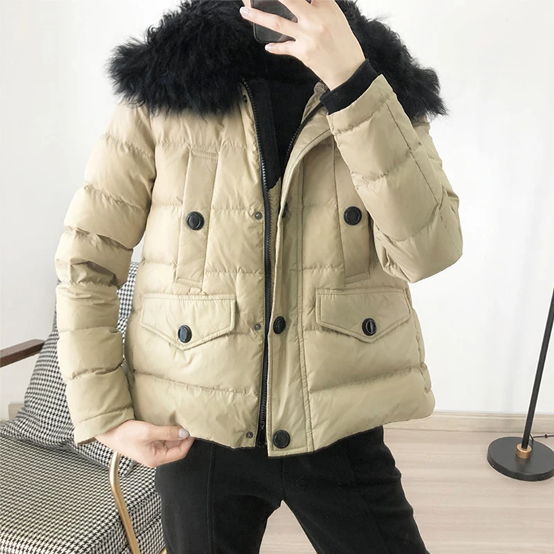 Fitaylor/Новинка Зимняя плотная теплая короткая куртка Женская модная на молнии с