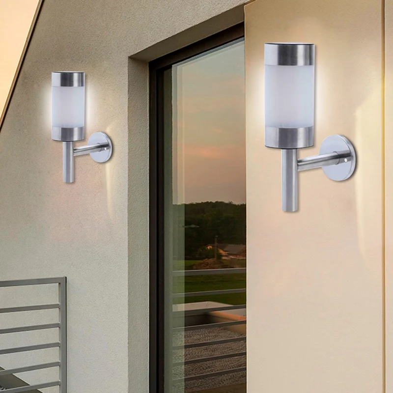 Уличный садовый светильник из нержавеющей стали настенный светодиодный с