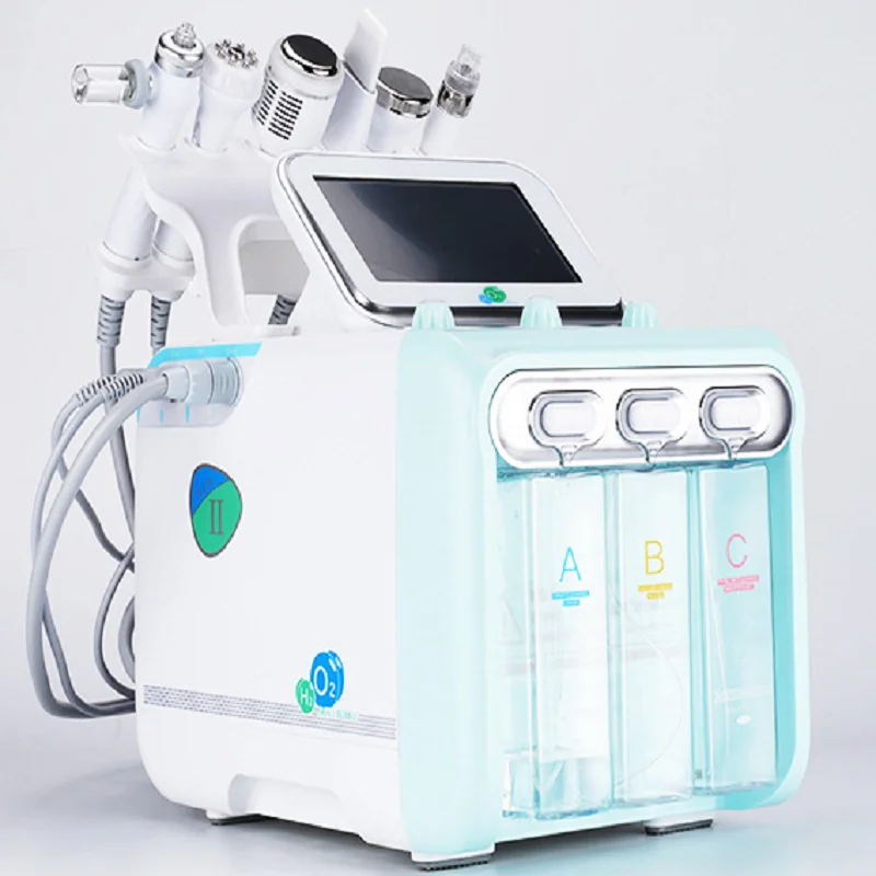 

6 IN 1 New Upgraded Hydrogen Oxygen Small Bubble Facial Beauty Apparatus Deep Cleansing Skin Care Face Water Oxygen Sprayer