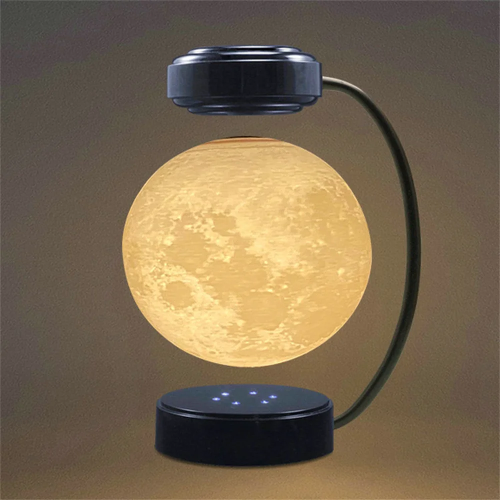 저렴한 문 LED 밤 빛 자기 부상 빛 3D 문 부동 램프 Levitating 전구 참신 조명 침실 장식
