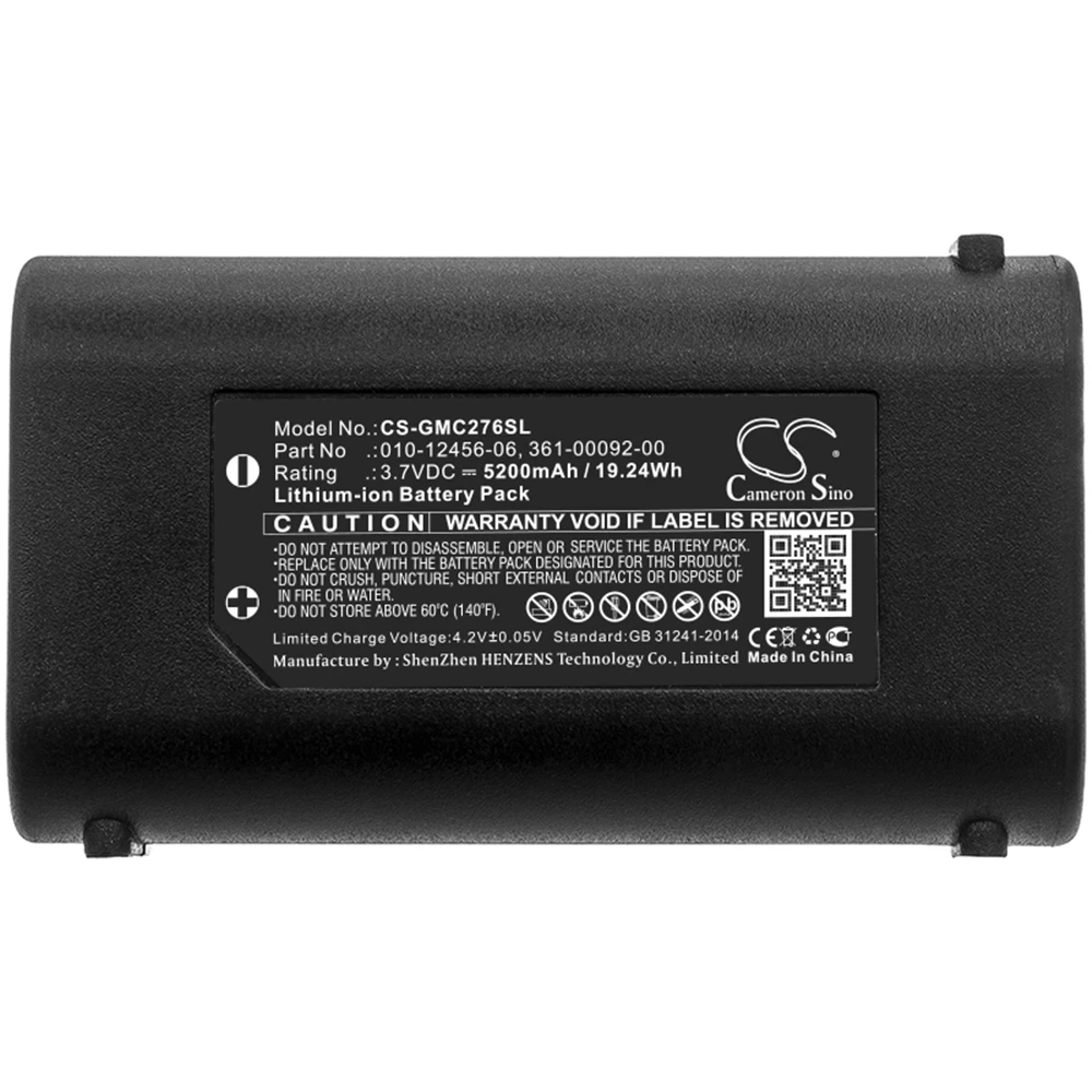 

Cameron Sino 5200mA Battery for Garmin GPSMAP 276Cx 010-12456-06,361-00092-00