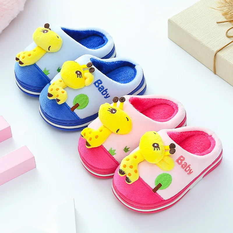 2019 г. Осенняя брендовая Милая домашняя обувь для маленьких мальчиков и девочек