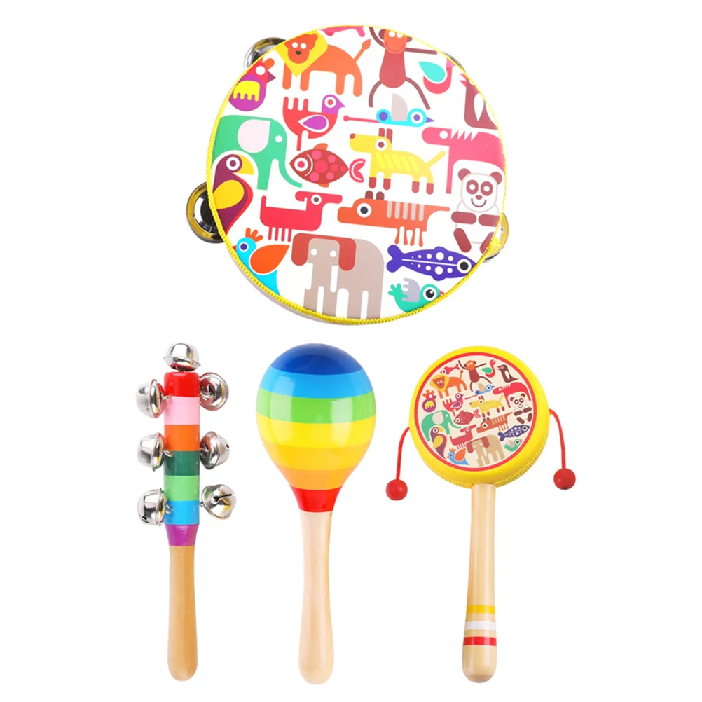 

1 Set of Baby Hand Rattles Musical Instruments Early Education Toys for Toddler