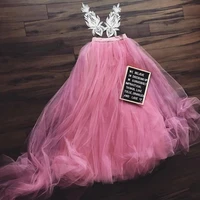 2020 suit pink tulle skirts women new fashion ruffled long maxi see through girls party prom dressing skirt %d0%b6%d0%b5%d0%bd%d1%81%d0%ba%d0%b8%d0%b5 %d1%8e%d0%b1%d0%ba%d0%b8