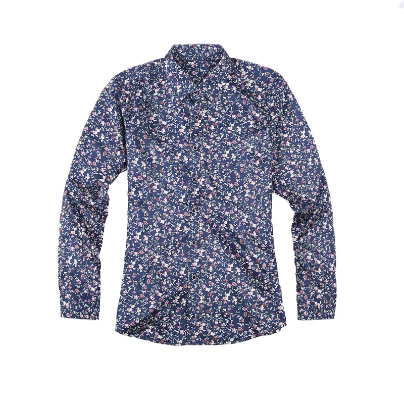 Осенняя рубашка с длинным рукавом Мужская Корейская версия модная красивым