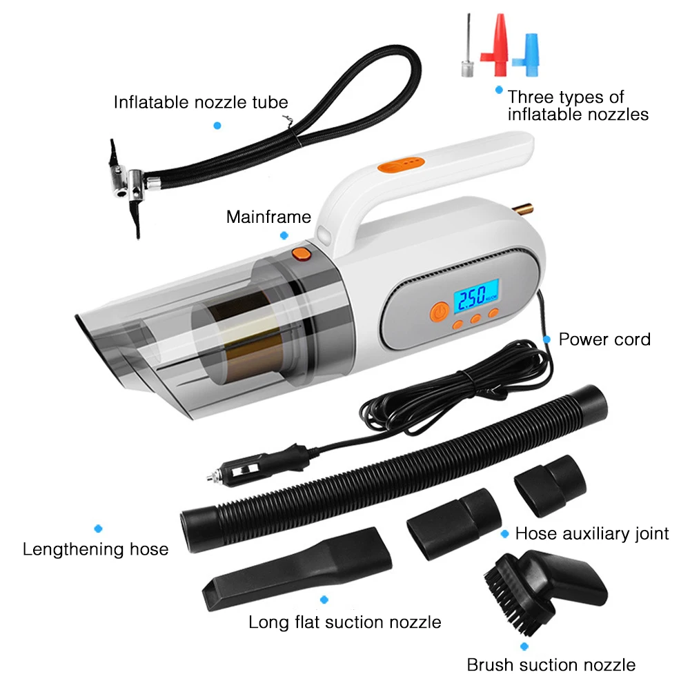 Портативный многофункциональный автоматический автомобильный пылесос ручной 4