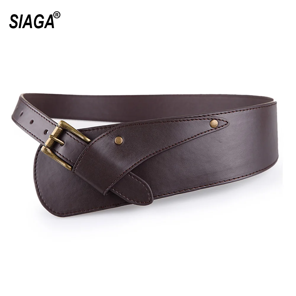 Женский дизайнерский Повседневный декоративный кожаный ремень в стиле ретро