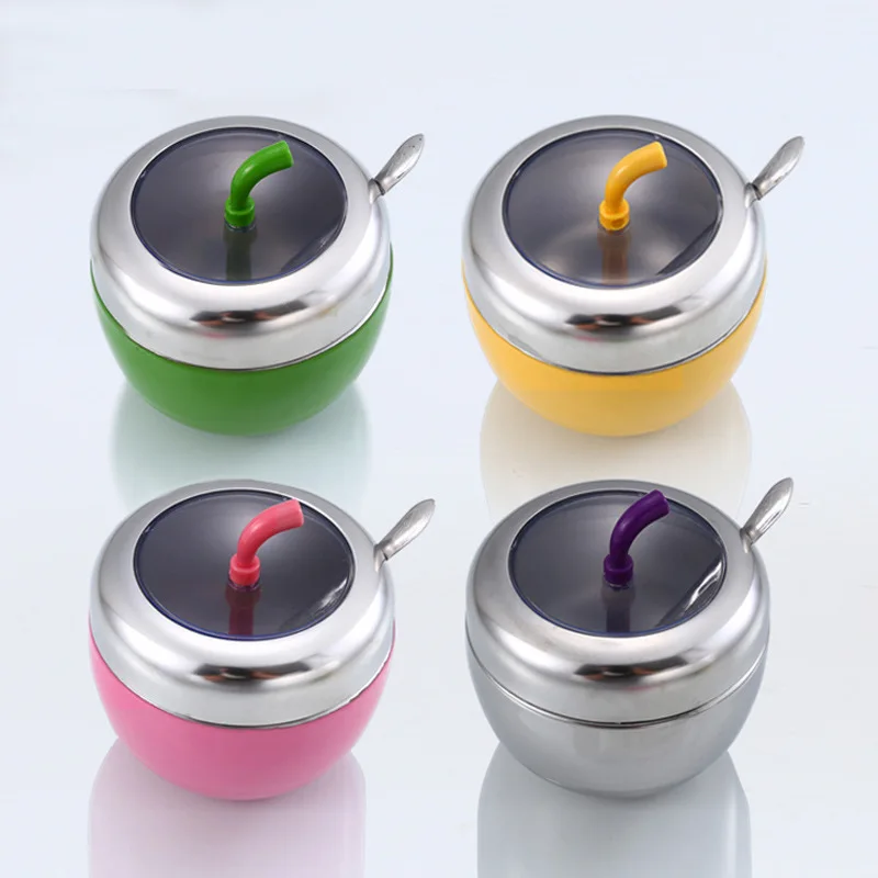 Многоцветная Простая очистка из нержавеющей стали приправа ящик для хранения