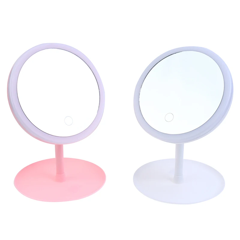 Mirror USB Use Led Makeup Smart Touch Control Lighted Desk Ring Light Vanity Stand Up | Красота и здоровье
