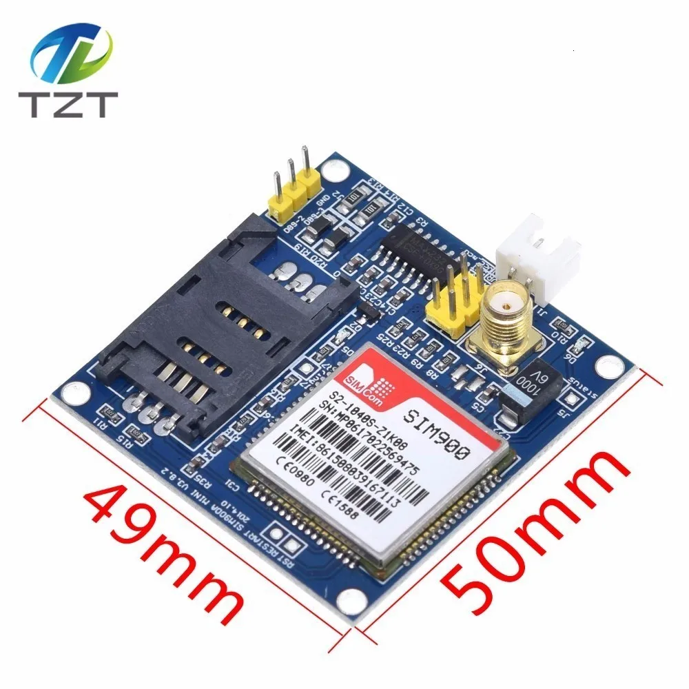 Модуль беспроводной передачи данных Sim900a Sim900 Mini V4.0 Gsm Gprs комплект с антенной C83 |