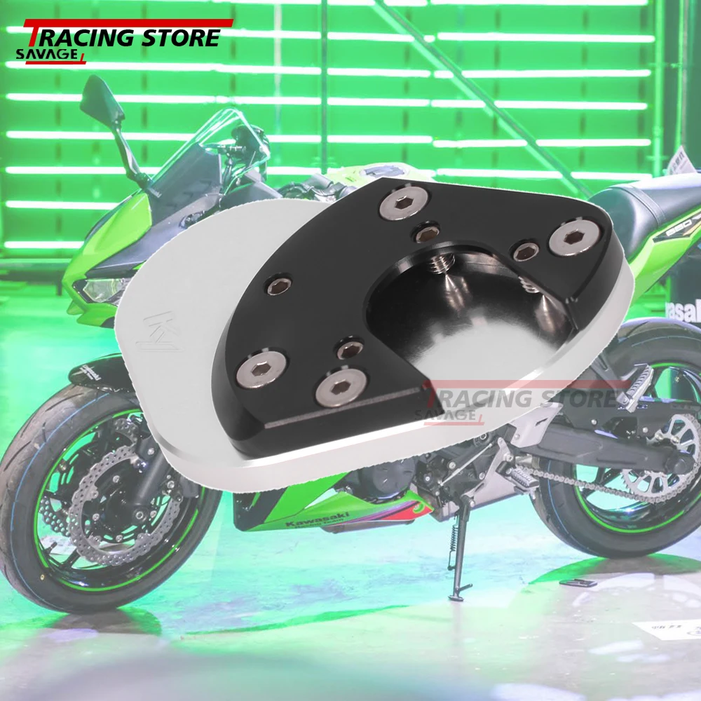 

2003-2020 Motorcycle CNC Side Kickstand Stand Extension Plate For KAWASAKI Z250 Z300 Z650 Z800 Z1000 ZX-6R ZX-10R ZX-10RR NINJA